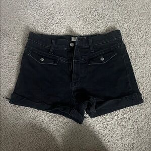 Madewell-Women's Black Denim Shorts